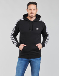 textil Herr Sweatshirts adidas Originals 3-STRIPES HOODY Svart