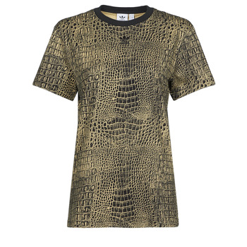 textil Dam T-shirts adidas Originals TEE Svart / Brun