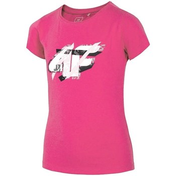 textil Flickor T-shirts 4F JTSD002 Rosa