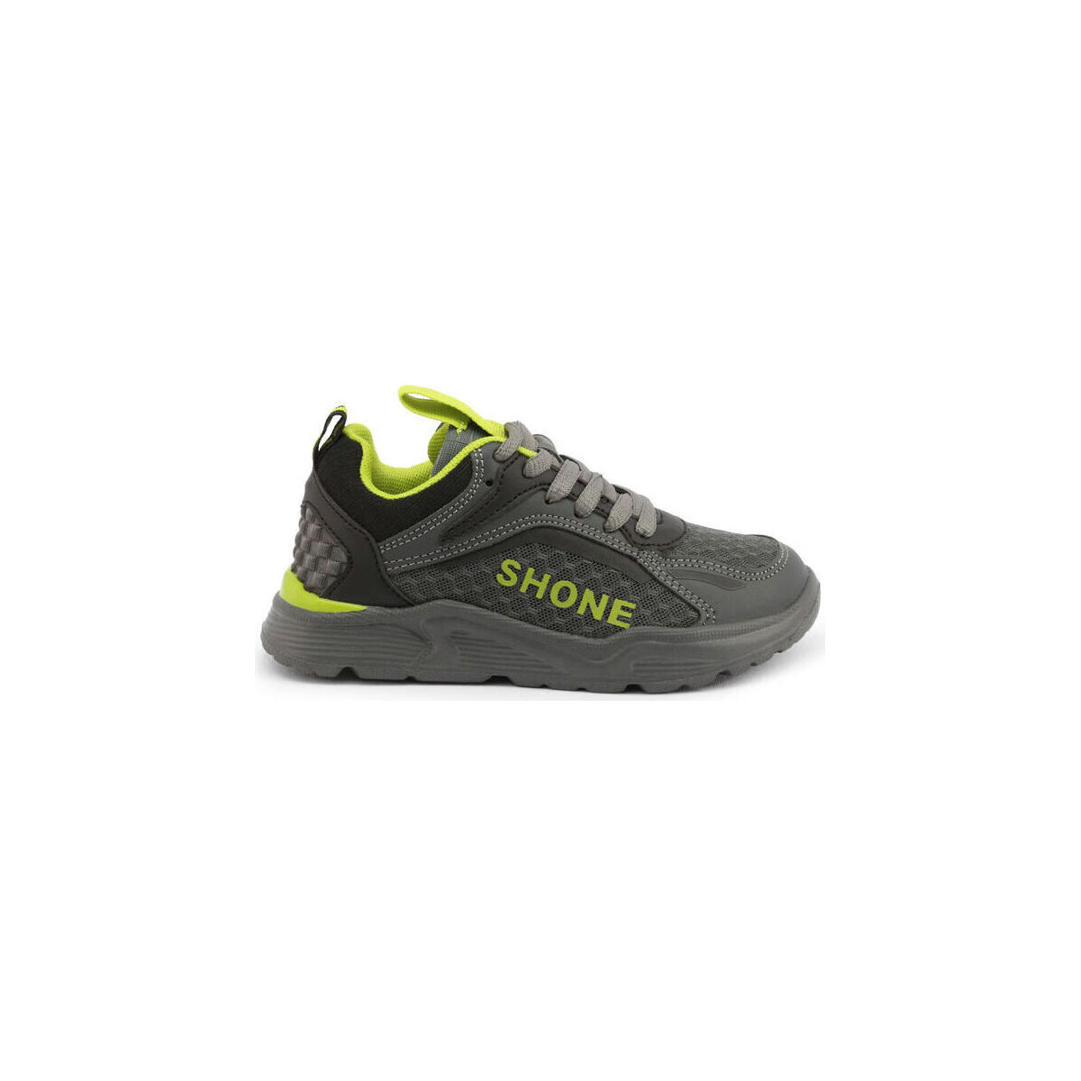 Skor Herr Sneakers Shone 903-001 Grey/Green Grå