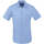 textil Herr Långärmade skjortor Sols BRISTOL FIT Azul Medio Blå