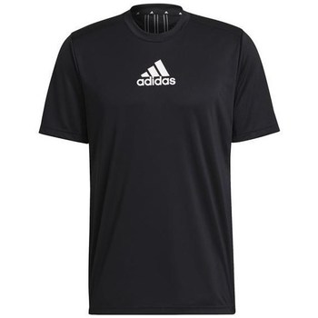 textil Herr T-shirts adidas Originals Primeblue Designed TO Move Sport 3STRIPES Tee Svart