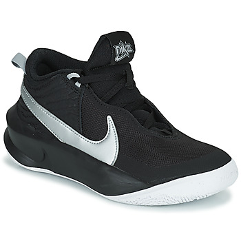 Skor Barn Höga sneakers Nike TEAM HUSTLE D 10 (GS) Svart / Silverfärgad