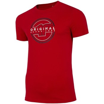 textil Herr T-shirts 4F TSM019 Röd