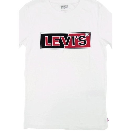 textil Pojkar T-shirts Levi's  Vit