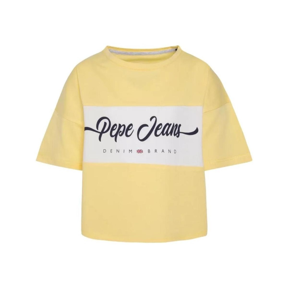 textil Flickor T-shirts Pepe jeans  Gul