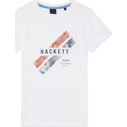 textil Pojkar T-shirts Hackett  Vit