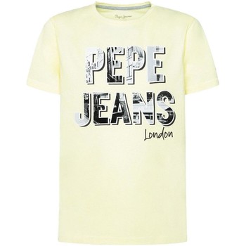 textil Pojkar T-shirts Pepe jeans  Gul