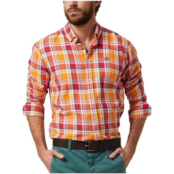 textil Herr Långärmade skjortor Altonadock  Orange