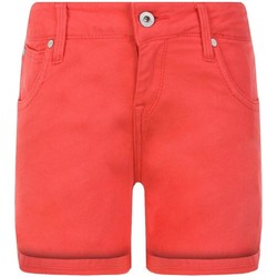 textil Flickor Shorts / Bermudas Pepe jeans  Röd
