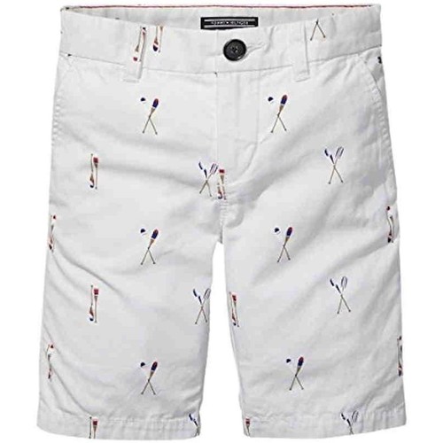 textil Pojkar Shorts / Bermudas Tommy Hilfiger  Vit