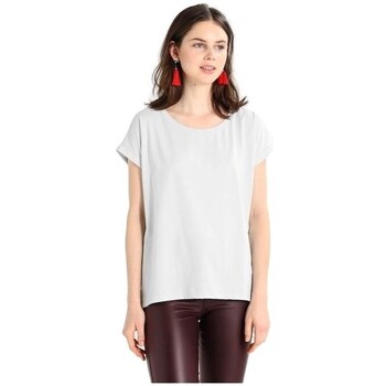 textil Dam Sweatshirts Vila Dreamers T-Shirt - Plain Air Vit
