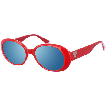 Klockor & Smycken Dam Solglasögon Guess Sunglasses GU7590S-66C Röd