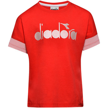 textil Barn T-shirts Diadora 102175914 Röd