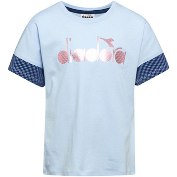 textil Barn T-shirts Diadora 102175914 Blå
