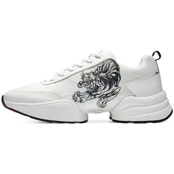 Skor Herr Sneakers Ed Hardy Caged runner tiger white-black Vit