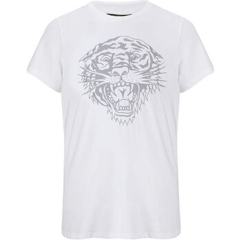 textil Herr T-shirts Ed Hardy Tiger-glow t-shirt white Vit