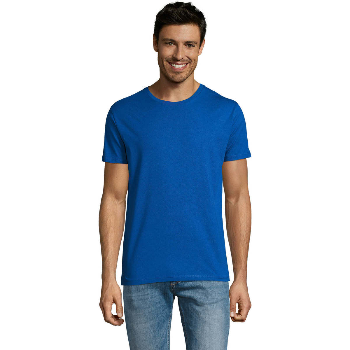 textil Herr T-shirts Sols Martin camiseta de hombre Blå