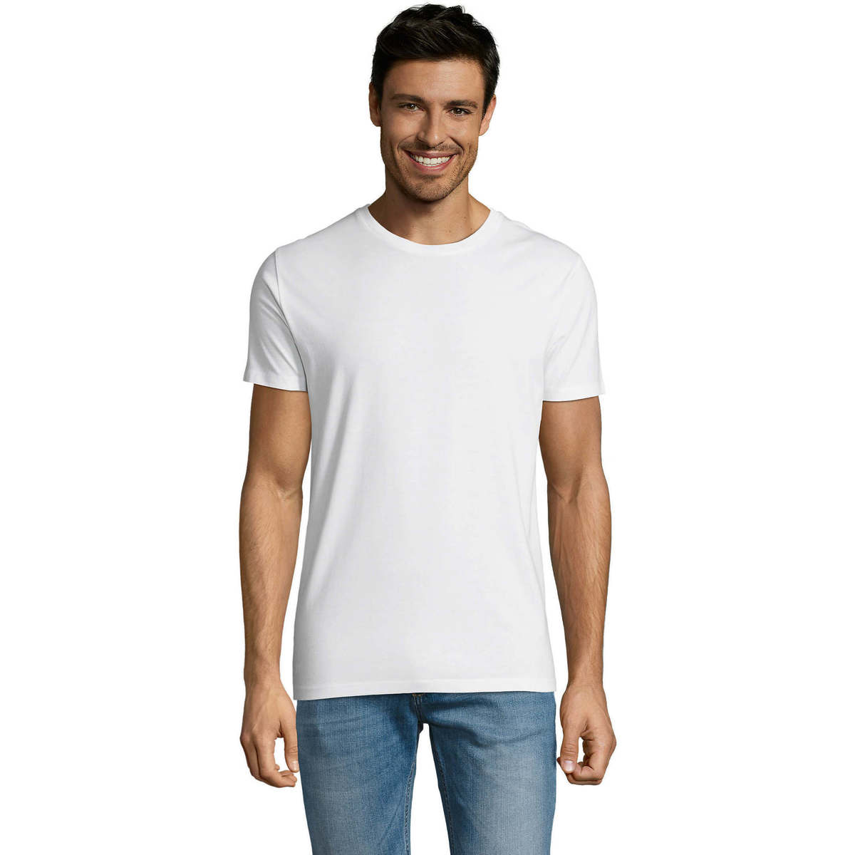 textil Herr T-shirts Sols Martin camiseta de hombre Vit
