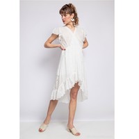 textil Dam Korta klänningar Fashion brands U5233-BLANC Vit