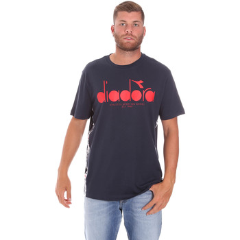 textil Herr T-shirts Diadora 502176630 Blå