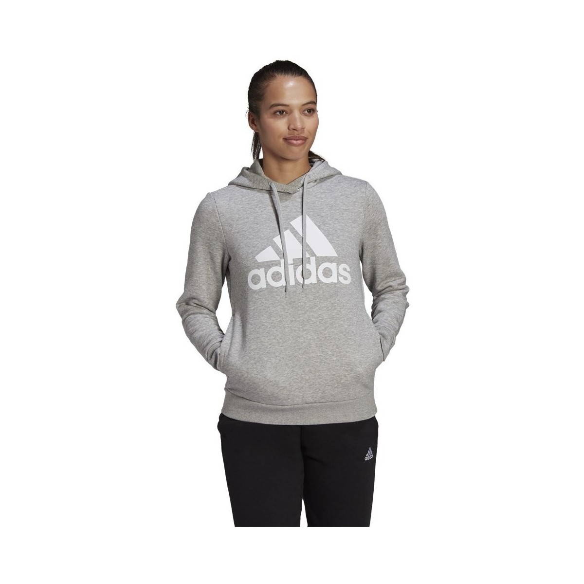 textil Dam Sweatshirts adidas Originals Essentials Hoodie Grå