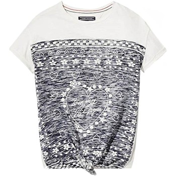 textil Flickor T-shirts Tommy Hilfiger  Vit