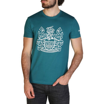 textil Herr T-shirts Aquascutum - qmt002m0 Grön