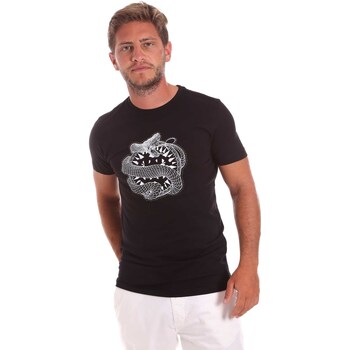 textil Herr T-shirts Roberto Cavalli HST64B Svart