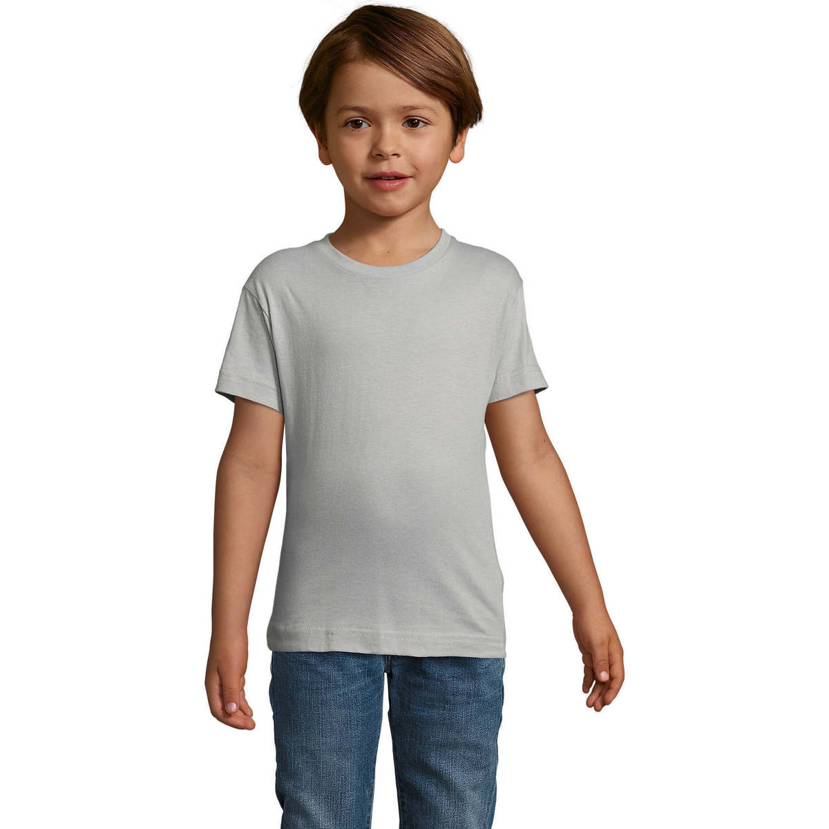 textil Barn T-shirts Sols REGENT FIT CAMISETA MANGA CORTA Grå