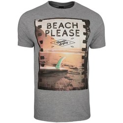 textil Herr T-shirts Monotox Beach Grå