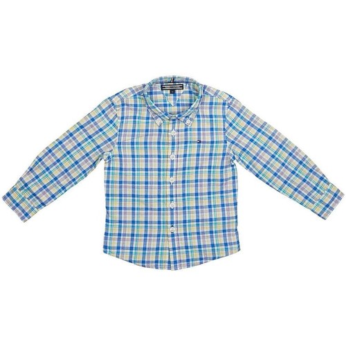 textil Pojkar Långärmade skjortor Tommy Hilfiger  Flerfärgad