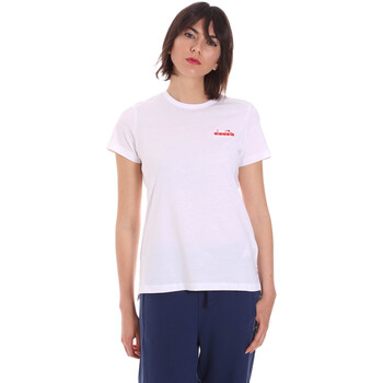 textil Dam T-shirts Diadora 102175882 Vit