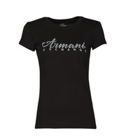 textil Dam T-shirts Armani Exchange 8NYT91 Svart