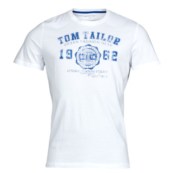 textil Herr T-shirts Tom Tailor 1008637 Vit