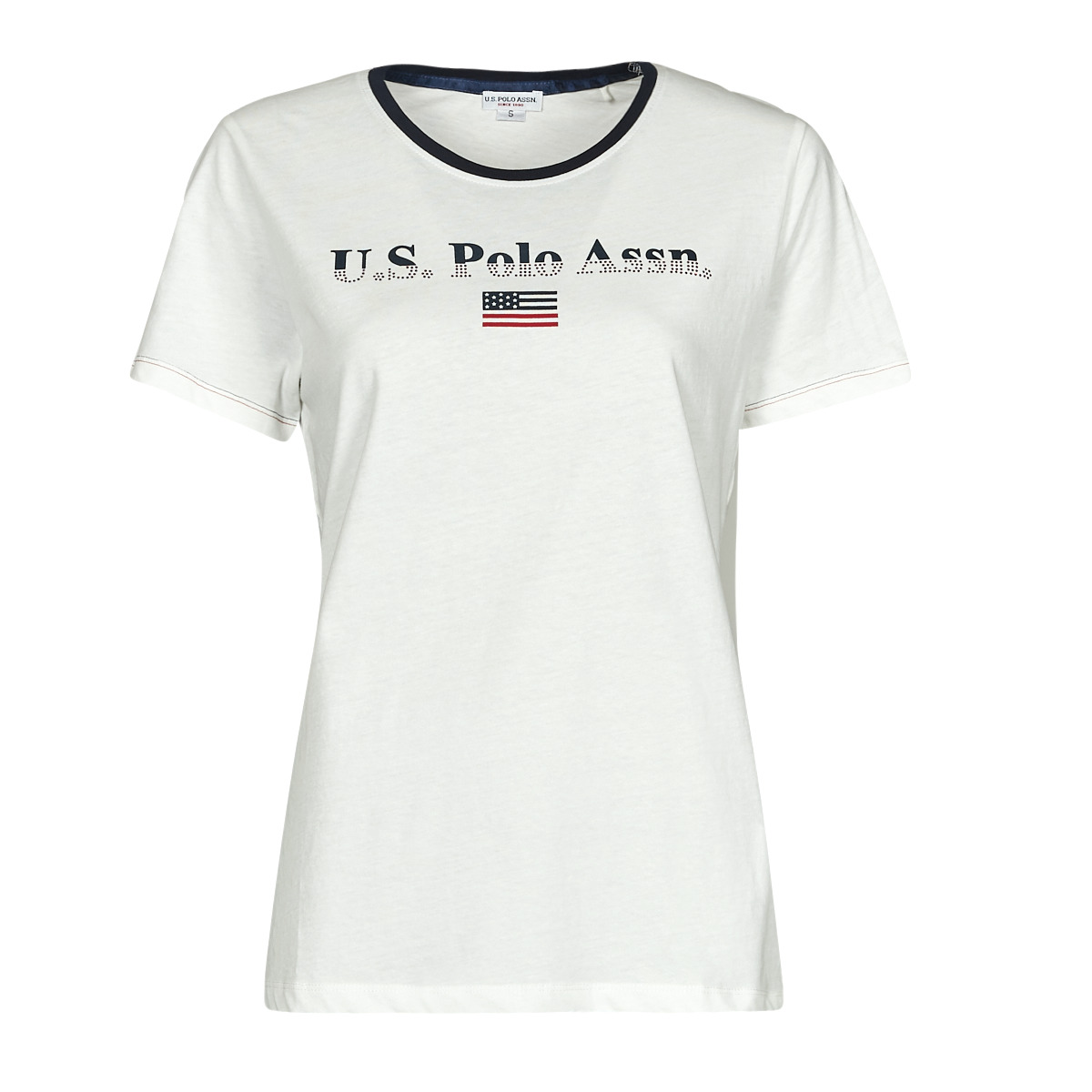textil Dam T-shirts U.S Polo Assn. LETY 51520 CPFD Vit