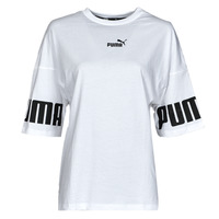 textil Dam T-shirts Puma PUMA POWER COLORBLOCK TEE Vit