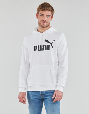 textil Herr Sweatshirts Puma ESS BIG LOGO HOODIE FL Vit