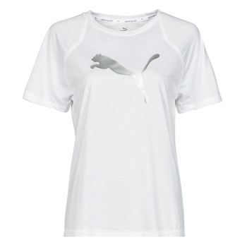 textil Dam T-shirts Puma EVOSTRIPE TEE Vit