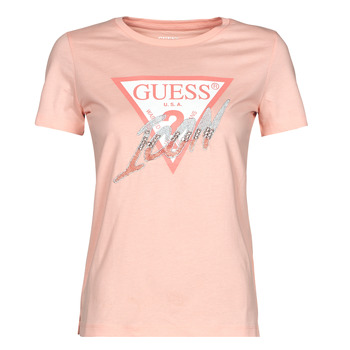 textil Dam T-shirts Guess SS CN ICON TEE Persika