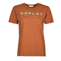 textil Dam T-shirts Replay W3318C Röd