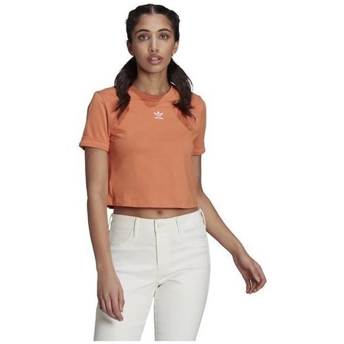 textil Dam T-shirts adidas Originals Adicolor Classics Orange