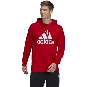 textil Herr Sweatshirts adidas Originals Essentials Fleece Big Logo Hoodie Röd