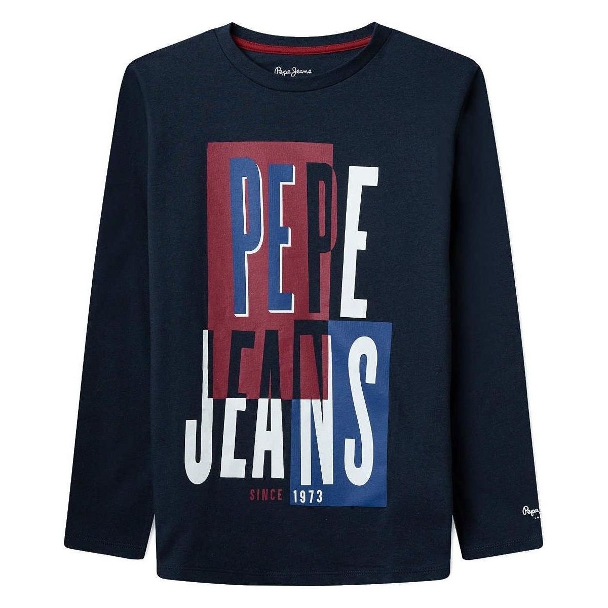 textil Pojkar T-shirts Pepe jeans  Blå