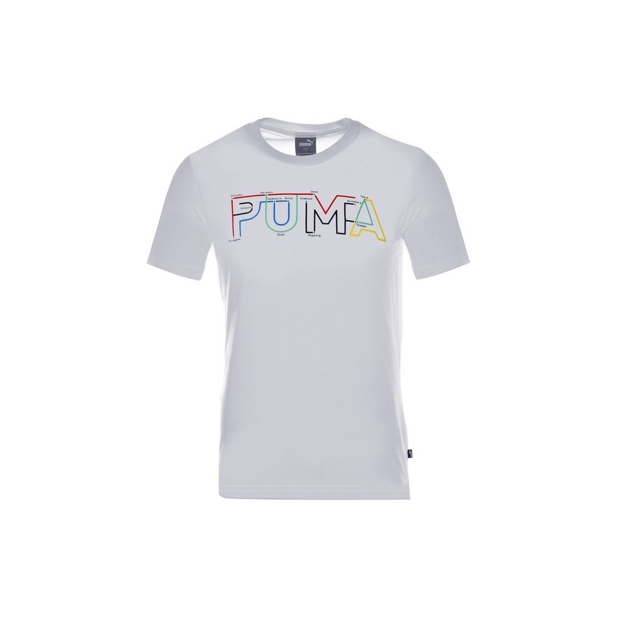 textil Herr T-shirts Puma Drycell Graphic Vit
