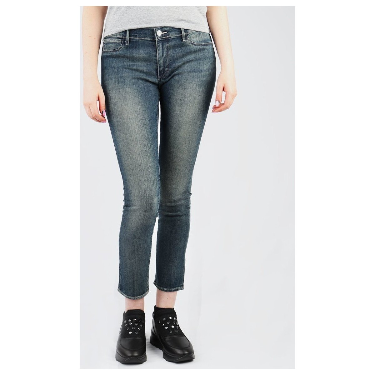 textil Dam Skinny Jeans Wrangler Bridget W22VR441T Blå