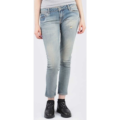 textil Dam Skinny Jeans Guess Beverly Skinny W22003D0HI0-LIFA Blå
