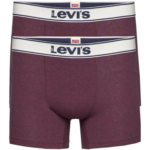 Underkläder Herr Boxershorts Levi's Boxer 2 Pairs Briefs Bordeaux