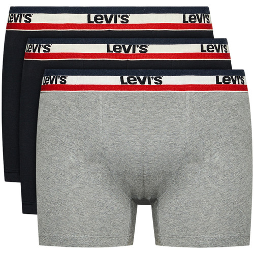 Underkläder Herr Boxershorts Levi's Boxer 3 Pairs Briefs Svart