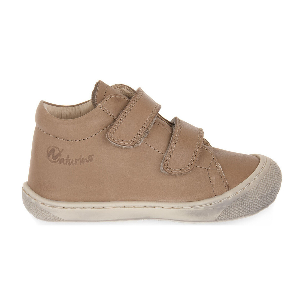 Skor Flickor Sneakers Naturino FALCOTTO D08 COCOON VL NAPPA TAUPE Brun